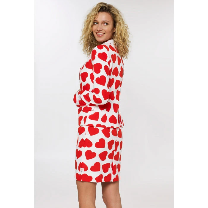 Opposuits Queen Of Hearts Women's Valentines Heart Patterned Suit 2 Opposuits Queen Of Hearts Women's Valentines Heart Patterned Suit - Image 2