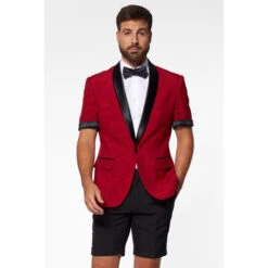 Opposuits Perfect Peony Red Mens Summer Tuxedo