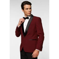 Opposuits Hot Burgundy Men's Tuxedo