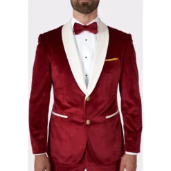 Opposuits Velvet Vibes, Red Velvet Mens Tuxedo 11 Opposuits Velvet Vibes, Red Velvet Mens Tuxedo -Family Halloween Store Sales Store otux 1004 velvet vibes wb 04