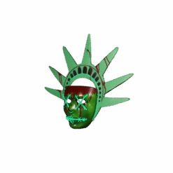 Trick Or Treat StudiosLady Liberty Light-Up Mask The Purge: Election Year -Family Halloween Store Sales Store purge liberty left