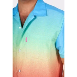 Opposuits Retro 90's Funky Fade Mens Summer Combo Shirt And Shorts -Family Halloween Store Sales Store scom 1005 funky fade gb 06