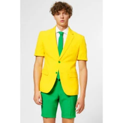 Opposuits Green And Yellow Australian Summer Men's Short Suit