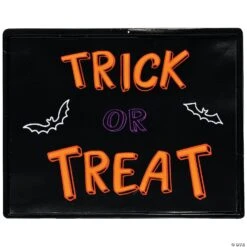 Fun World Trick Treat Neon Light-Up Sign